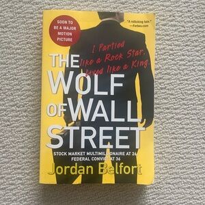 The Wolf of Wall Street by Jordan Belfort paperback autobiography memoir